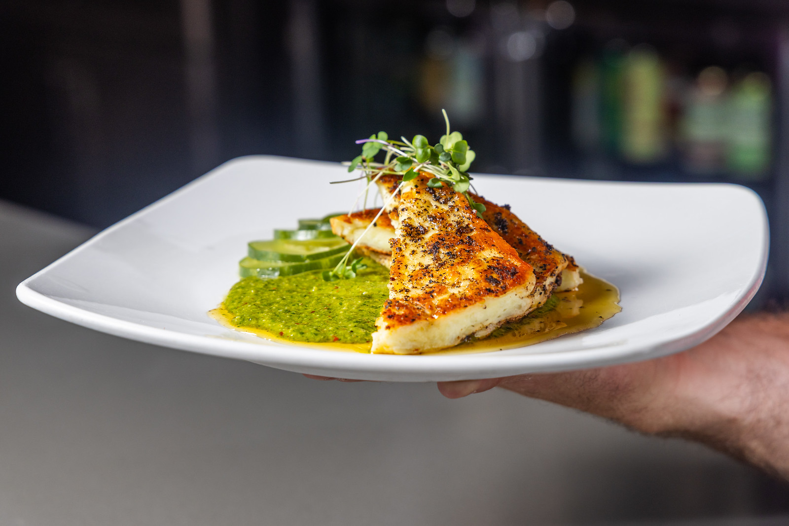 Seared Halloumi