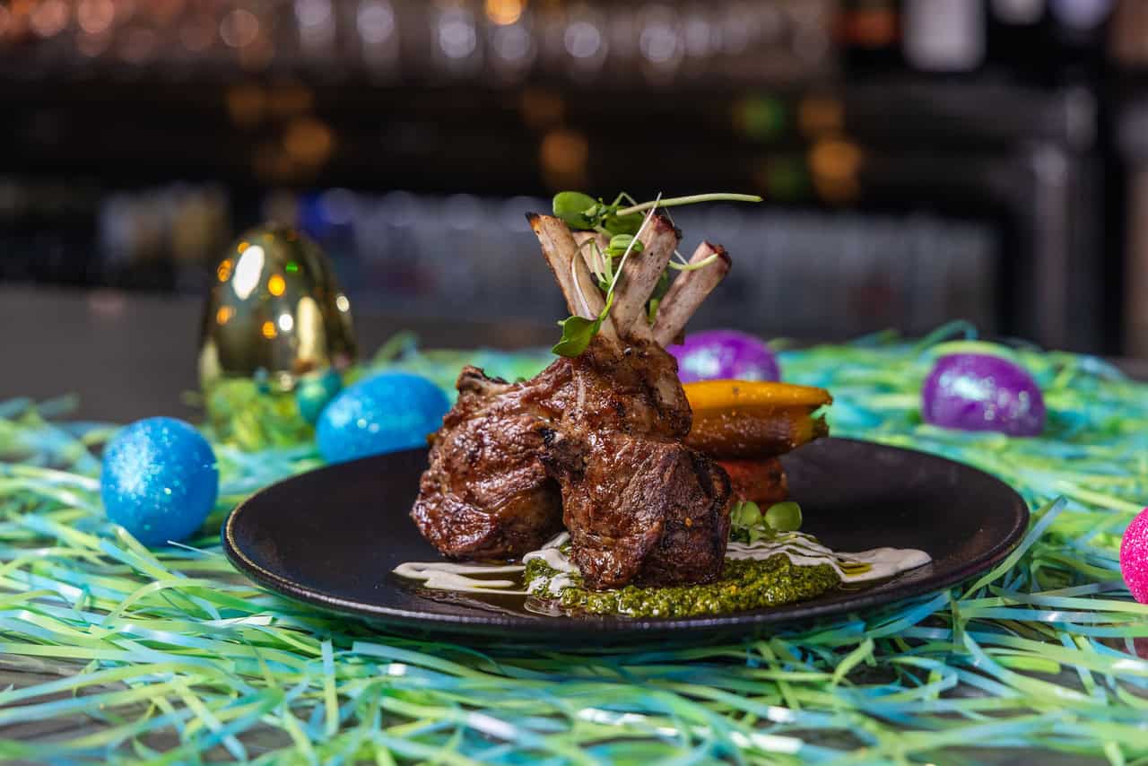 Spring Garden Lamb Chops